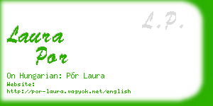 laura por business card