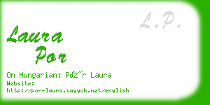 laura por business card